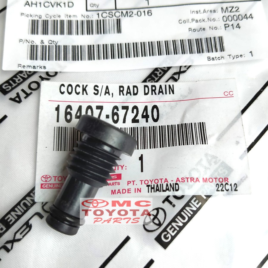 Tutup Kran Radiator Kijang Innova Fortuner Hilux 16407-67240