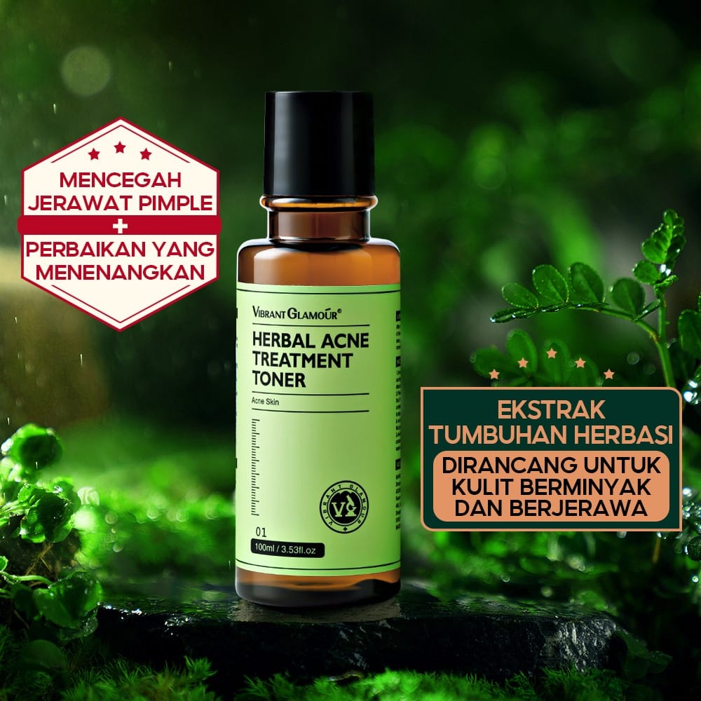 Vibrant Glamour Herbal Acne Treatment Toner mengatasi jerawat