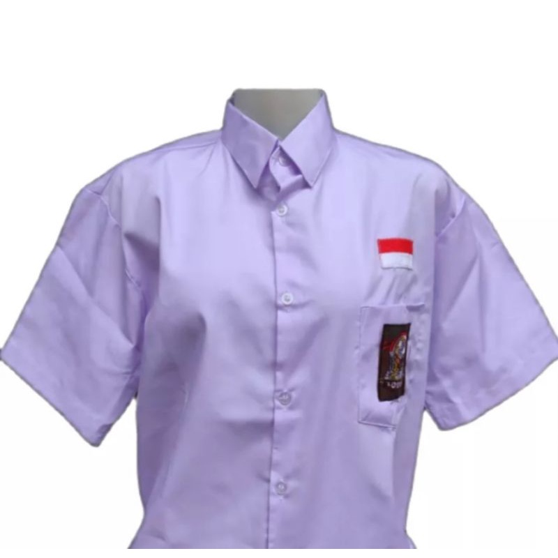 BAJU PUTIH SMA LENGAN PENDEK SERAGAM SEKOLAH KAIN OXFORD