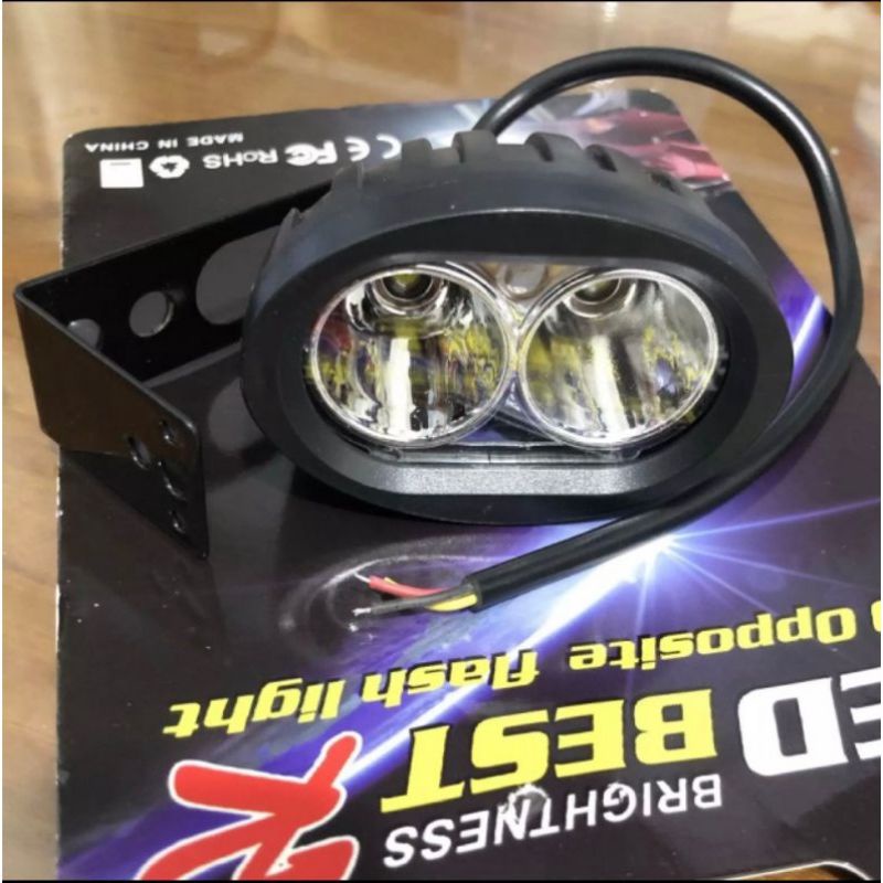 Lampu tembak sorot owl 2 mata  mini super terang