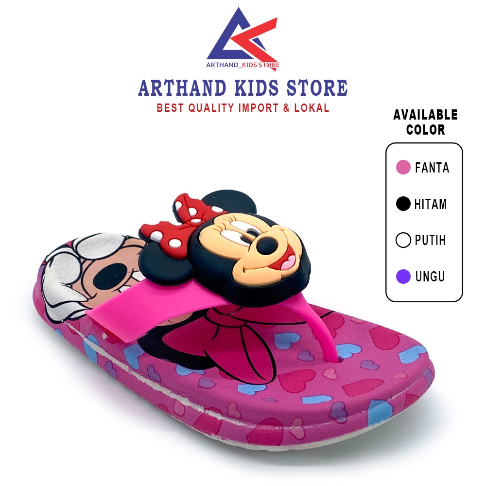 Sandal Import Jepit Anak Perempuan NEW Karakter Mickey Lucu Arthand01