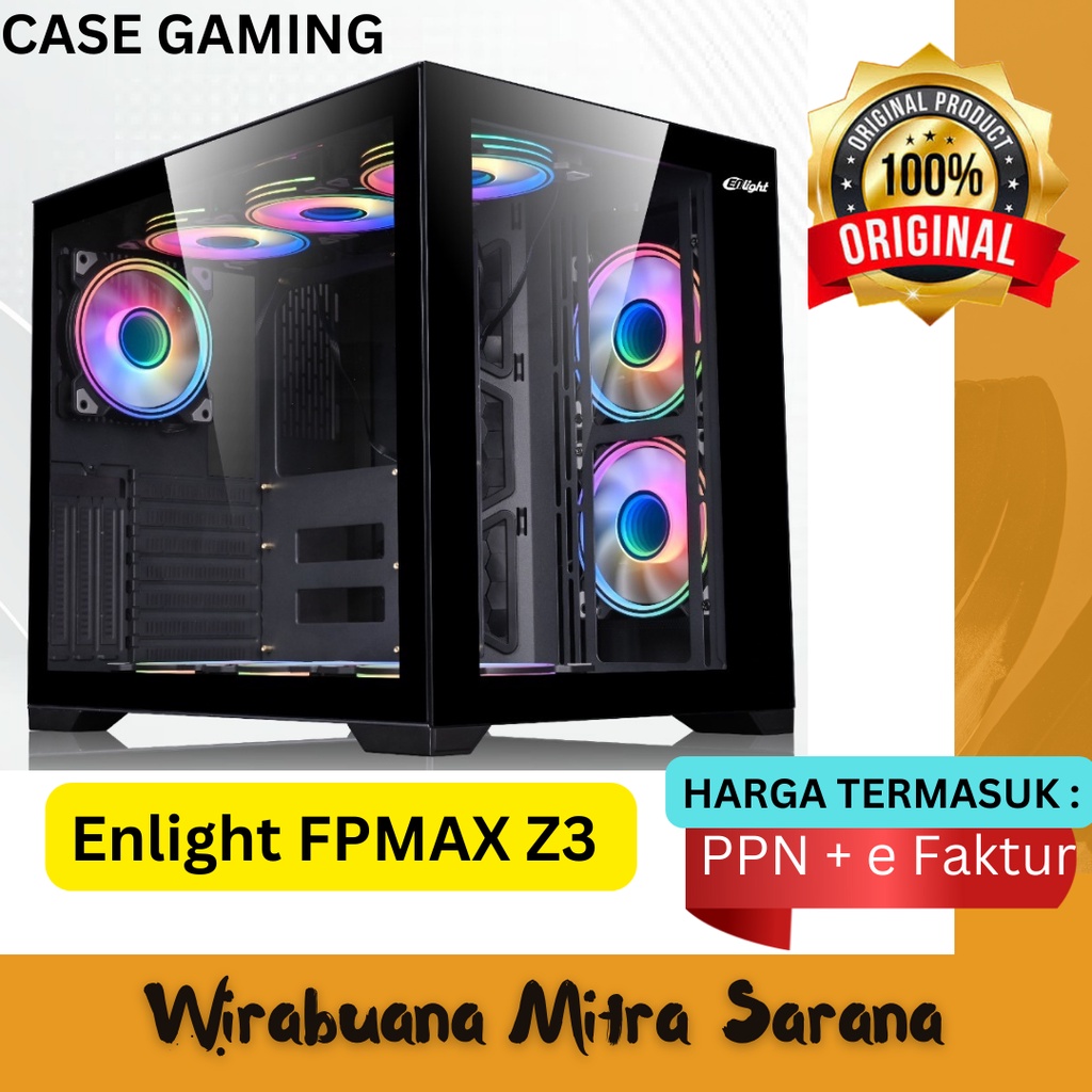 Casing PC Gaming ENLIGHT FPMAX Z3 WHITE/BLACK
