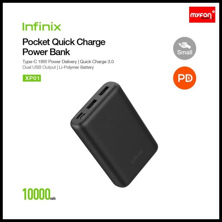 Infinix Powerbank Quick Charge Xp01 10000Mah