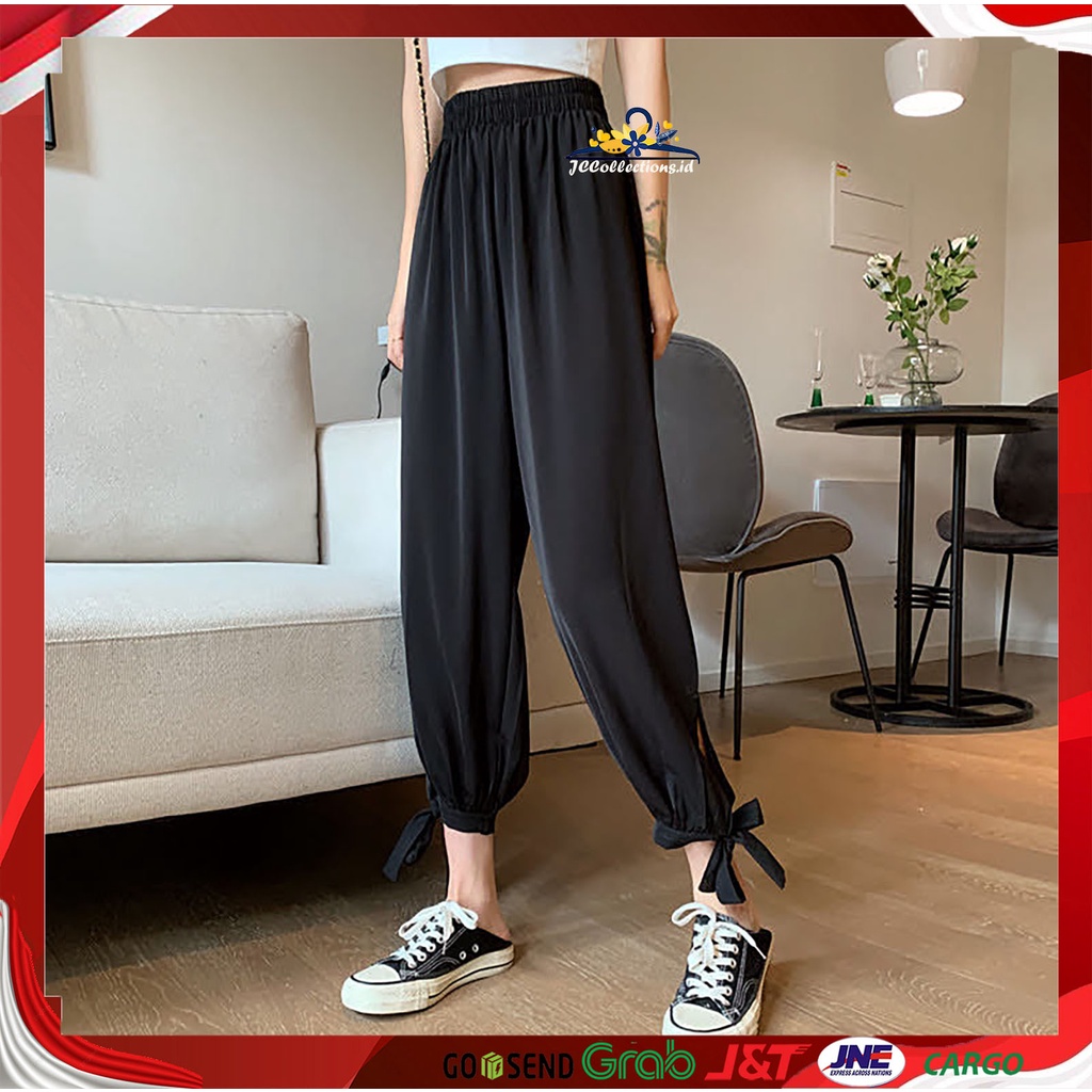 Celana Panjang Wanita Murah Gaya Korea Variasi tali Yasmmine JCCollections