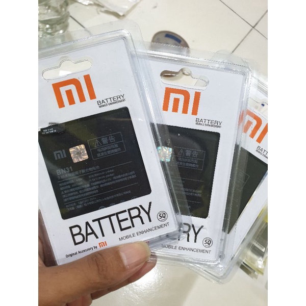 batre batu baterai bn31 xiaomi redmi note 5a / mi a1 / s2 /   new ori 99