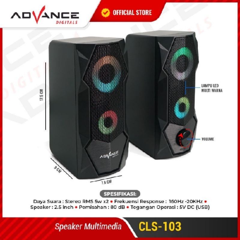 Speaker Laptop Advance CLS-103 Gaming Speaker