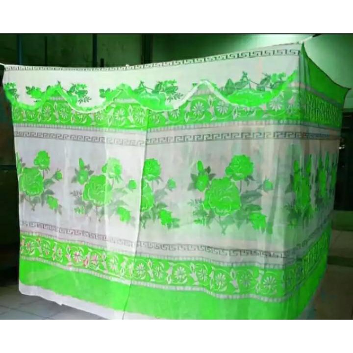 KELAMBU NYAMUK UKURAN JUMBO 200X200 MOTIF BUNGA