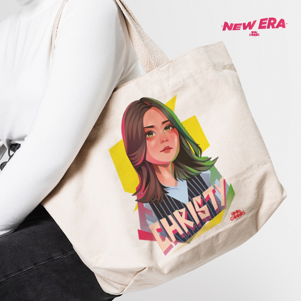 Tote Bag Premium Canvas 9 Senbatsu Special - Christy - IDOL GOODS - JKT48 - Flying High