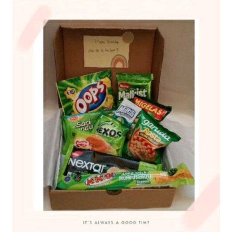 

SNACK BOX MINI GIFT HAMPERS BIRTHDAY/ HADIAH KADO ULANG TAHUN /VALENTINE /GIFT BOX / KADO ULANG TAHUN