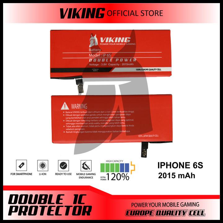 Baterai Viking Iphone 6S Double Power