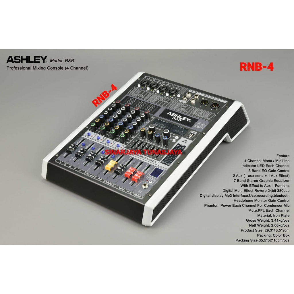 MIXER AUDIO ASHLEY R&amp;B4 ORIGINAL MIXER ASHLEY RNB4 MIXER ASHLEY R&amp;B 4 RNB 4