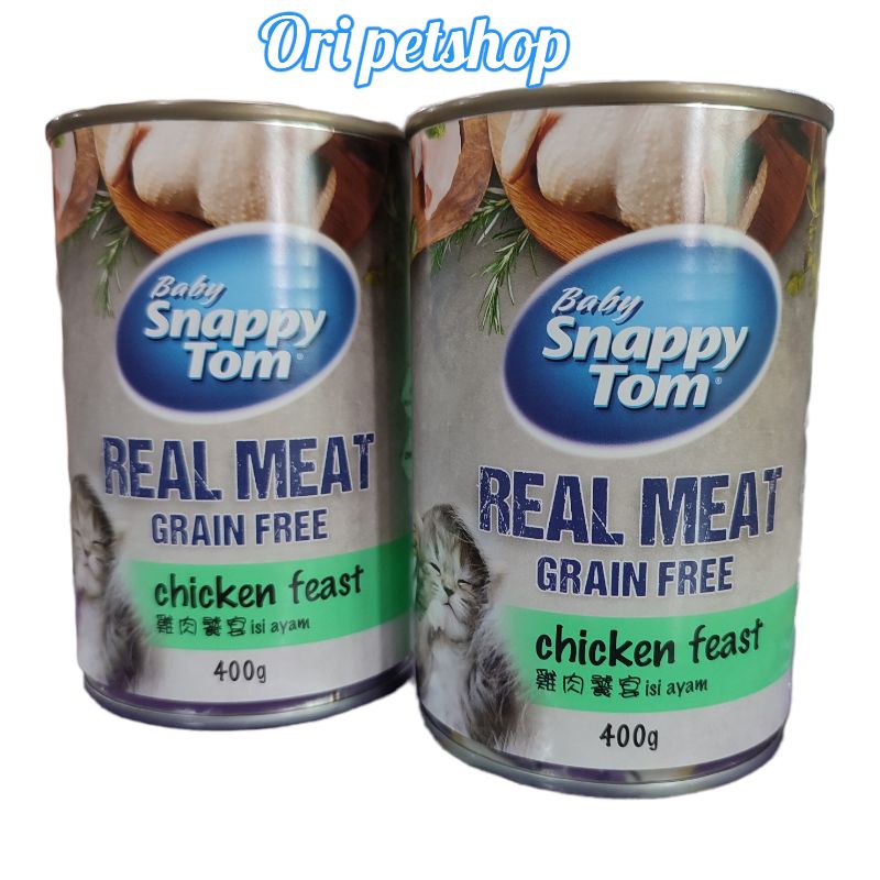 baby snappy tom 400 gram /makanan anak kucing snappy tom baby - CHICKEN FEAST