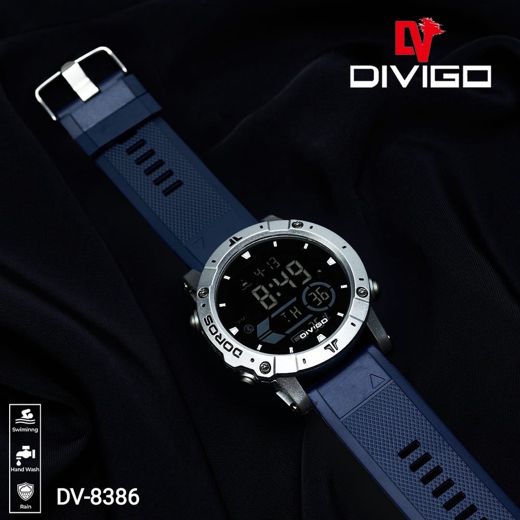 Beta0909 Jam Tangan Digital Pria DV-8386 Water Resistant 3ATM