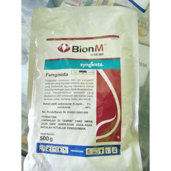 fungisida Bion M 500 gr asli ( isi warna kuning)