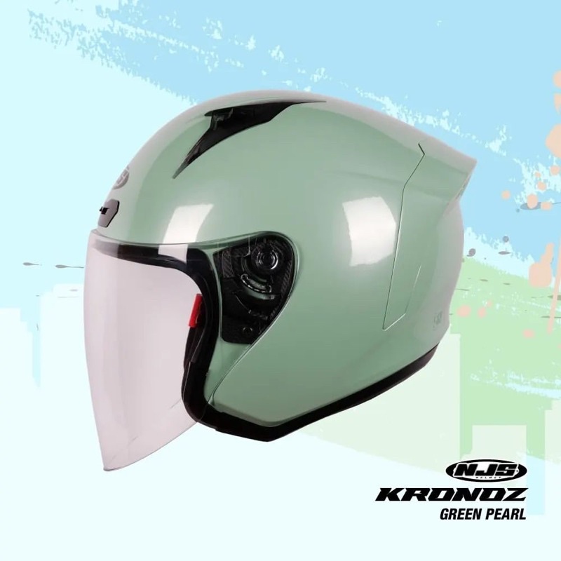 NJS KRONOZ WHITE HELM HALF FACE-6