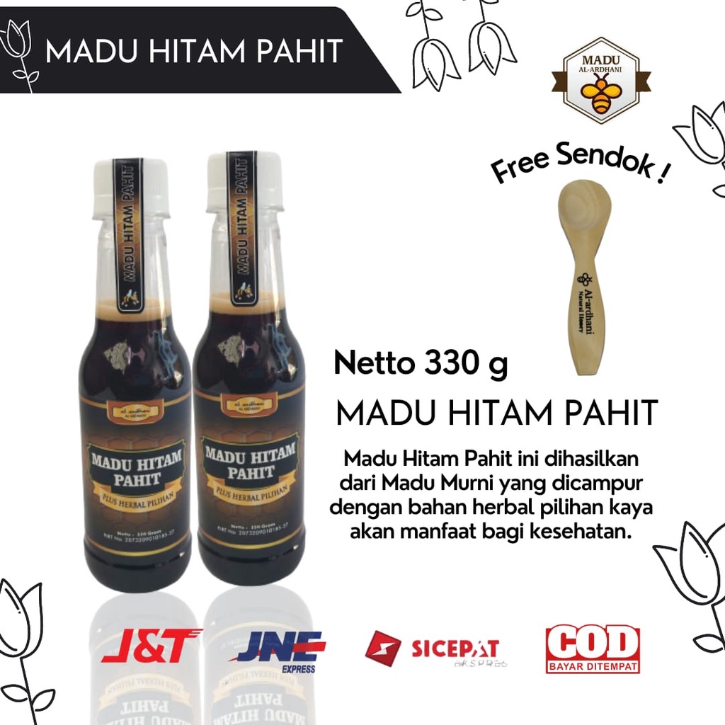 

PROMO TERBATAS Madu Hitam Pahit Herbal Asli Premium Al-ardhani 330 Gram