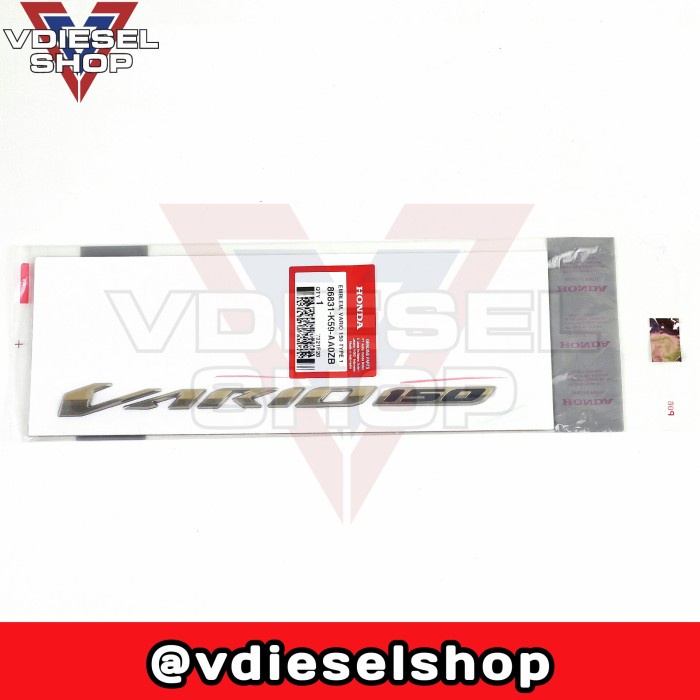 Emblem 3D Honda Vario 150 New Gold Original 86831K59Aa0Zb