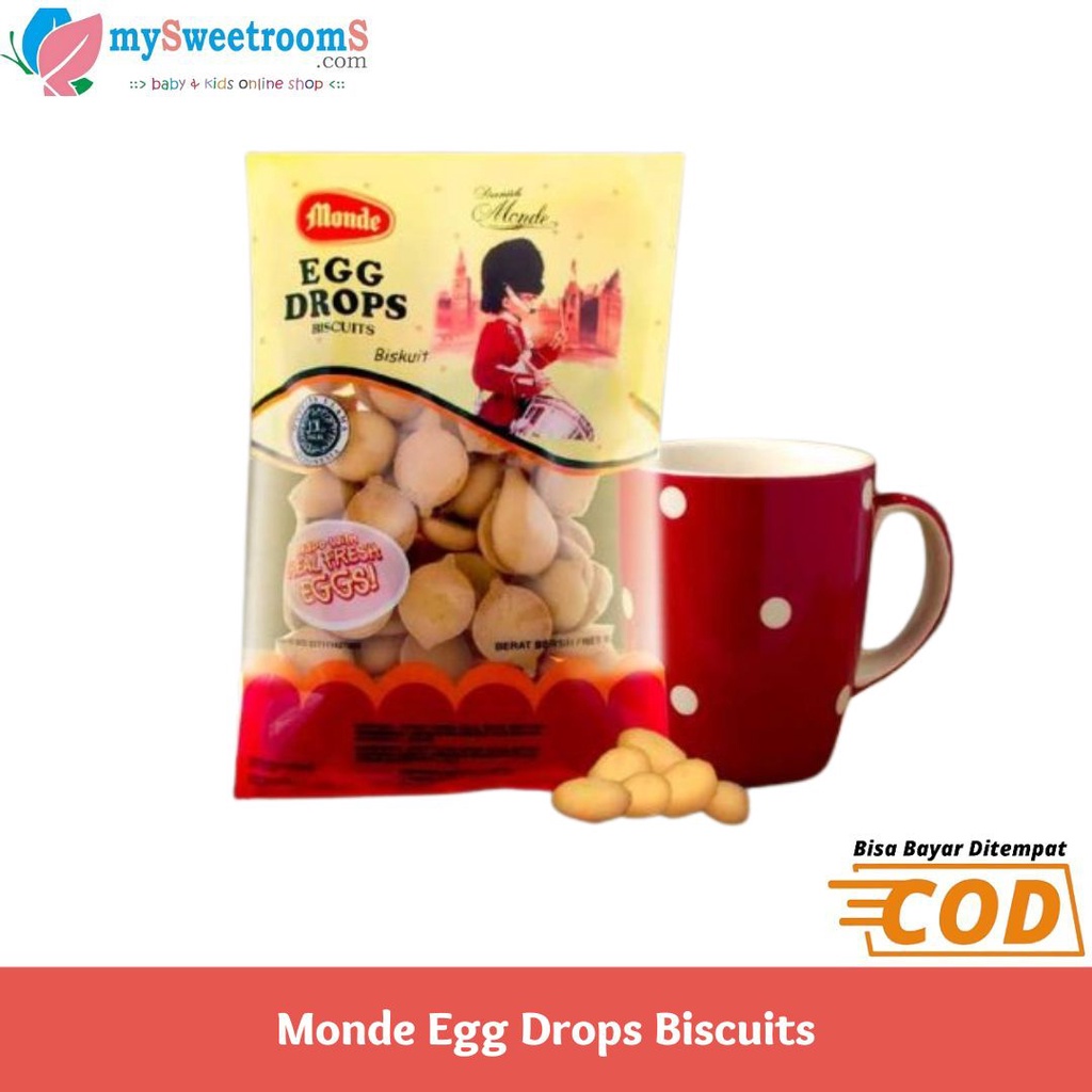 

Monde Egg Drops Biscuit 110Gr / Cemilan