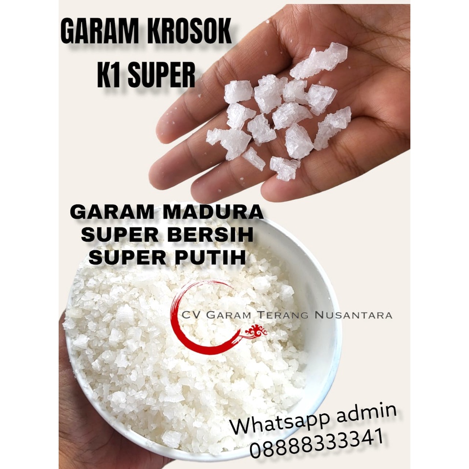 

RK60 10 KG garam krosok madura premium/ garam ikan / garam industri / GARAM NON YODIUM