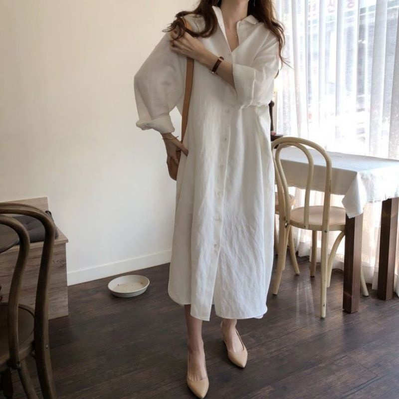 Shirt dress | Midi dress linen
