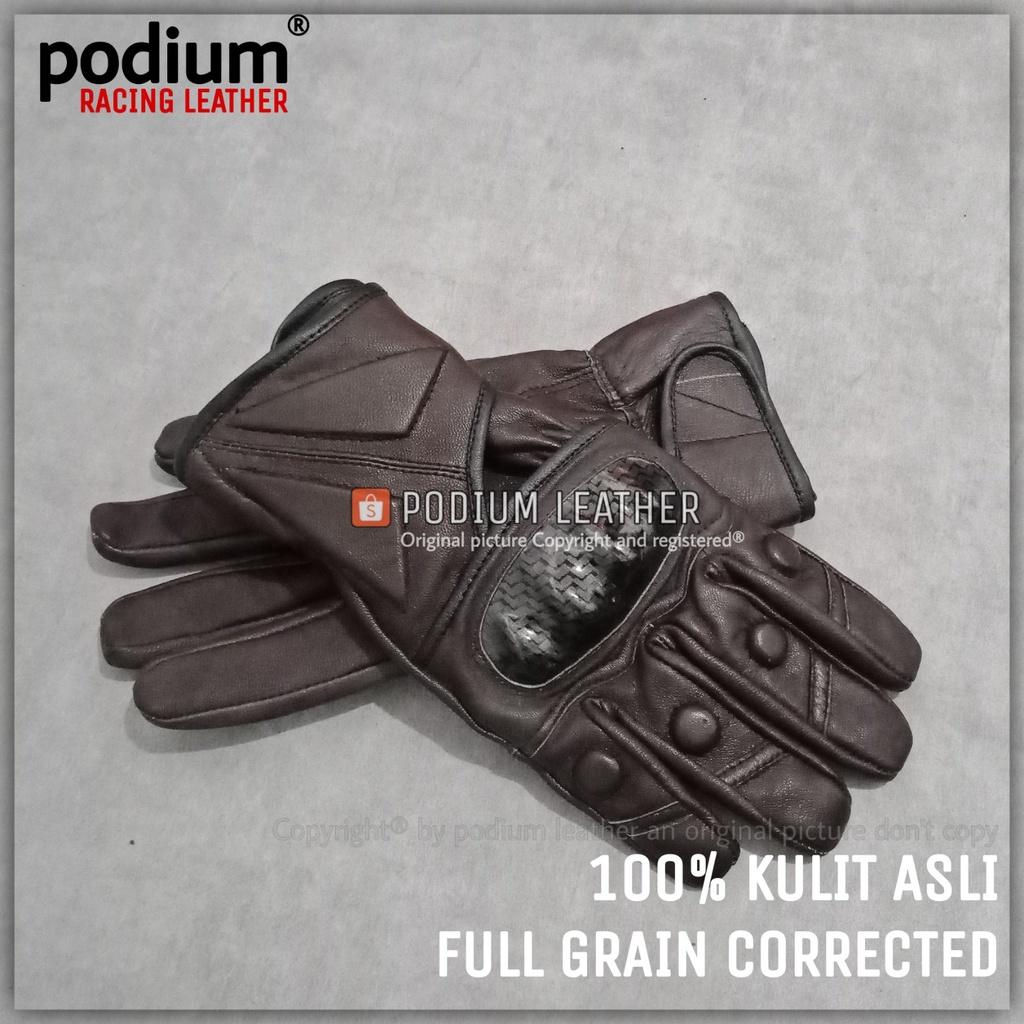 SARUNG TANGAN KULIT MOTOR ASLI WANITA PRIA GARUT PANJANG FULL FINGER ORIGINAL ASLI 100% DOMBA MUSIM 