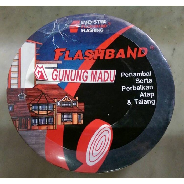 LEM TALANG FLASHBAND ROLL / LAKBAN PENAMBAL PENUTUP BOCOR ATAP