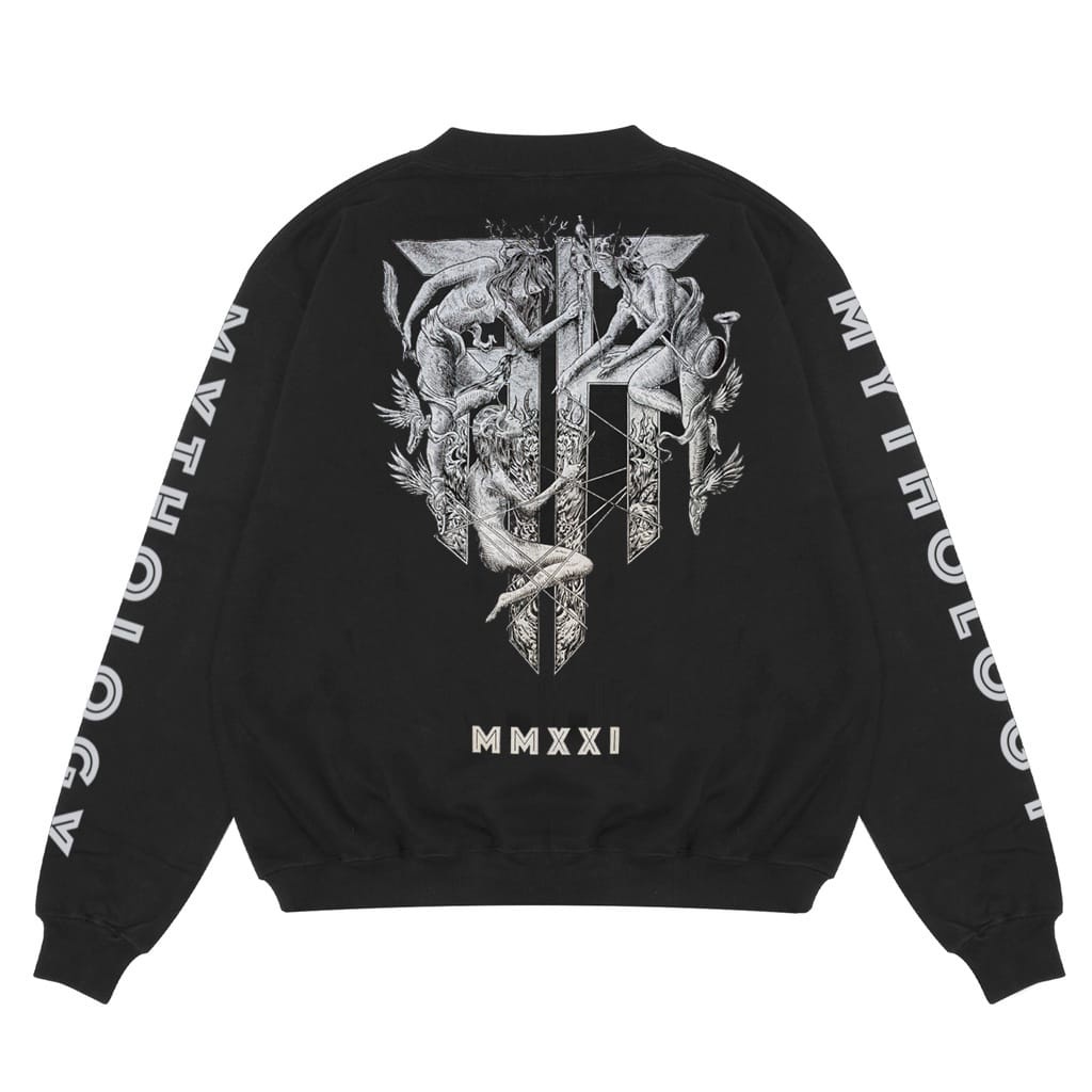 Lastkiss Mythology Crewneck Black / sweater lastkiss / crewneck lastkiss pria dan wanita / sweater b