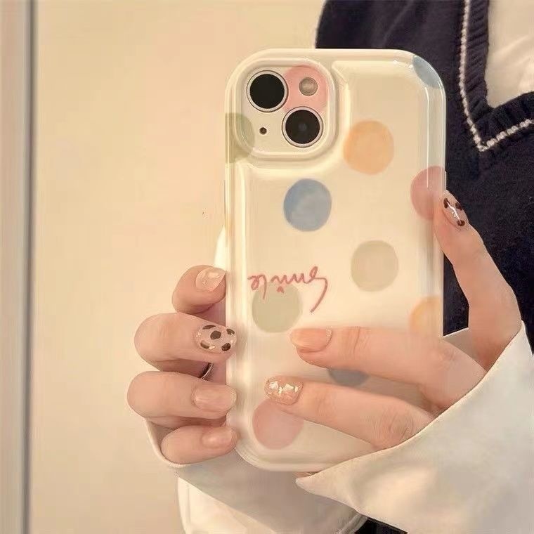 Case Motif Polkadot Untuk iPhone 12 13 11 Pro Max X Xs Max Xr uyhb