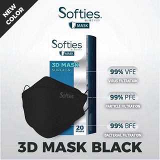 SOFTIES MASK 3D SURGICAL MASK 4-PLY 20 PCS