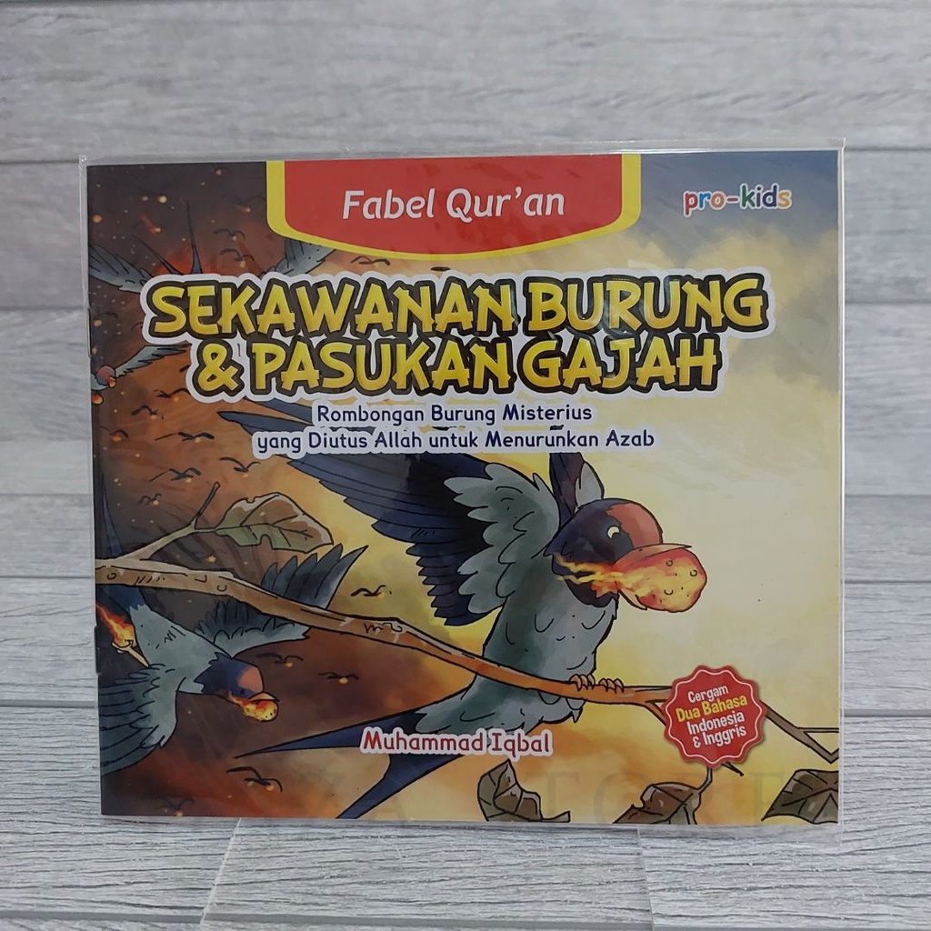 Buku Anak Muslim Seri Fabel Qur'an - Sekawanan Burung &amp; Pasukan Gajah - Pro U Media 100% Original