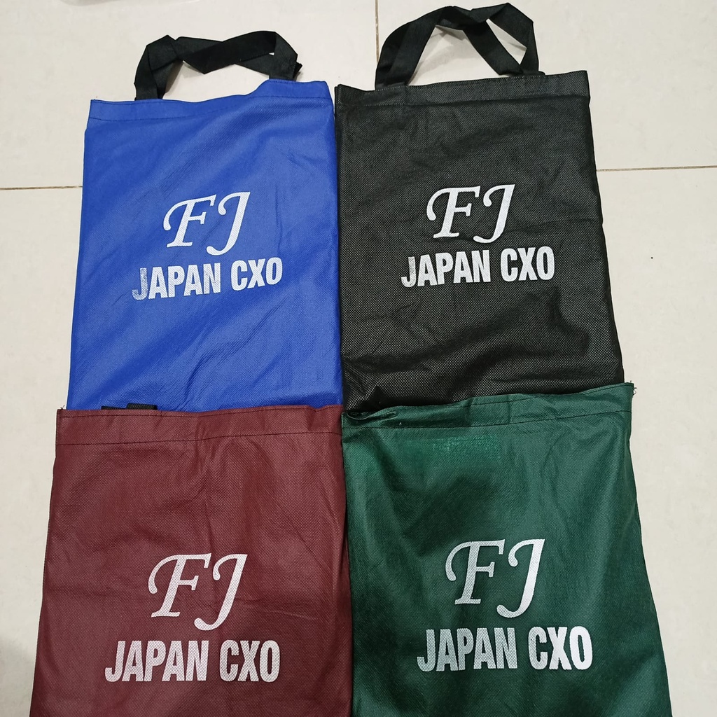 Jas hujan Ponco Parasut jumbo FJ Japan CXO / Parasut murah Bagus / Mantel Kalong Tebal Hitam Laris