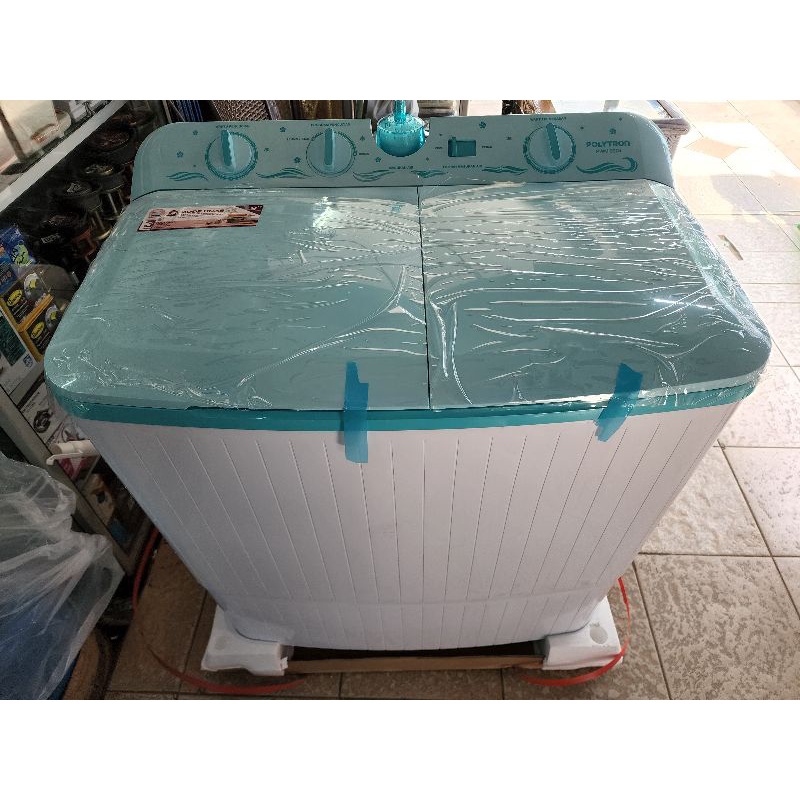 MESIN CUCI 2 TABUNG POLYTRON 9 KG TWIN TUB PWM 9076