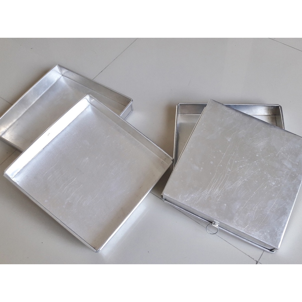 Loyang 24x24x4 cm Kue Kering Spiku Surabaya Lapis Jadul Roti Bolu Gulung Brownis Brownies Bronis Per