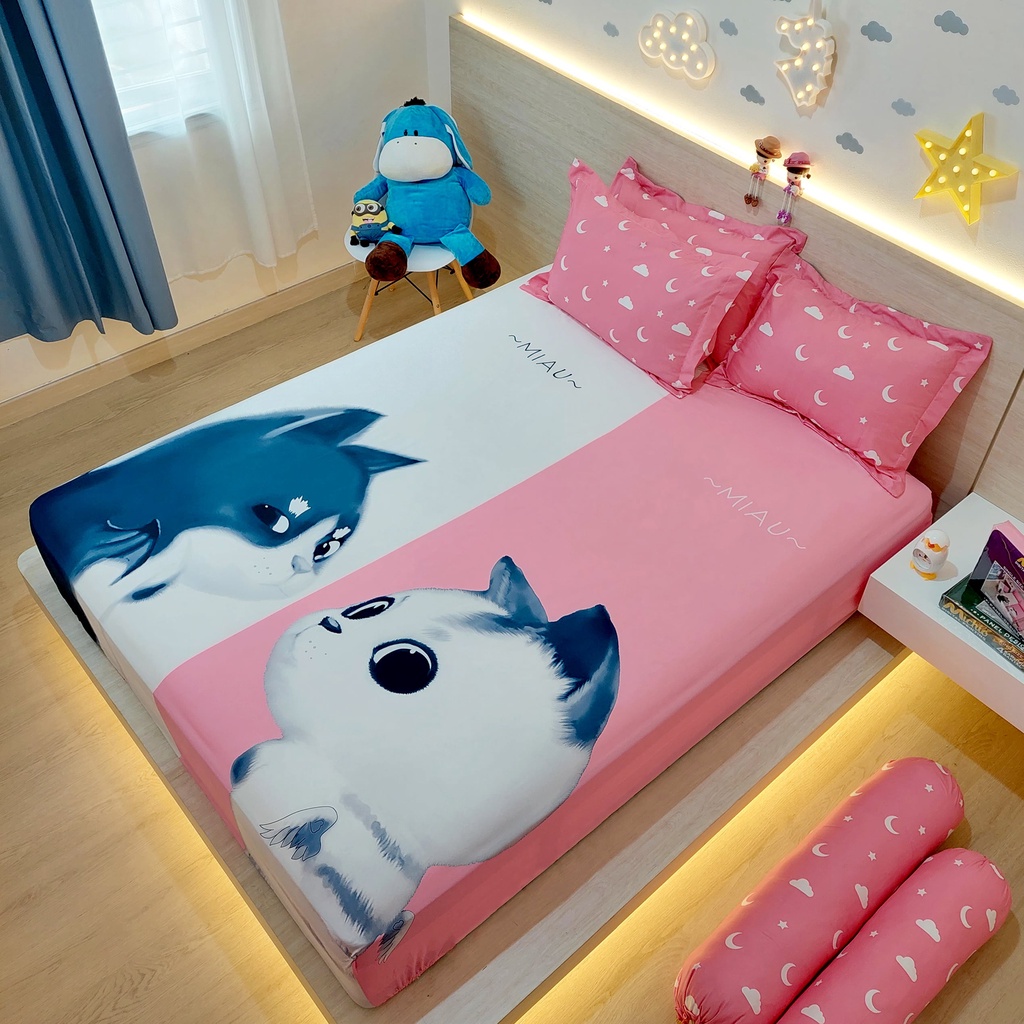 RG Sprei Full Printing Panel Bahan Katun Organik Tinggi 30 ukuran Besar / size 120 x 200 x 30 / Sprei Digital Printing HD Printing / Sprei Karakter Anak / Sprei Katun Organik / Sprei Single