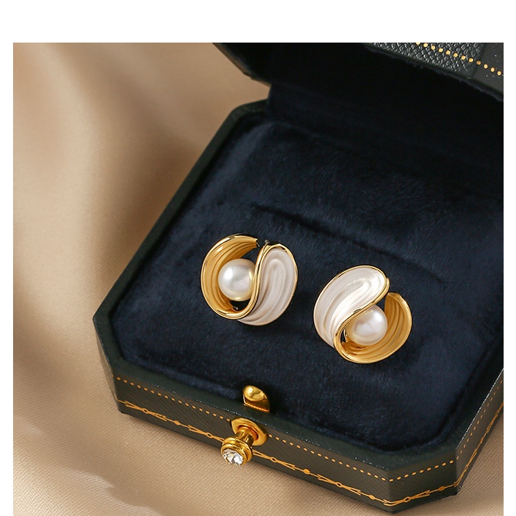 Anting S925 Silver Needle Aksen Mutiara Untuk Wanita