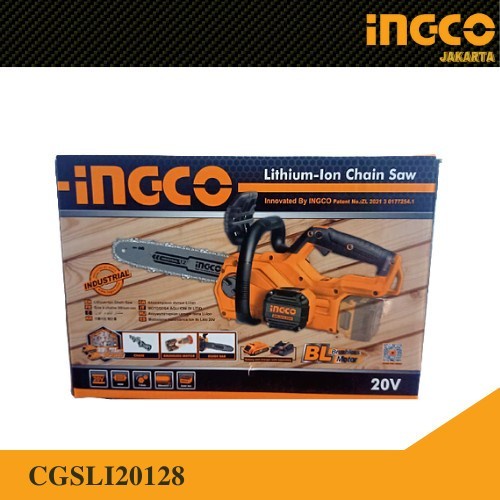 Mesin Gergaji Chainsaw Cordless 20V Brushless Pck 4.0 INGCO CGSLI20128