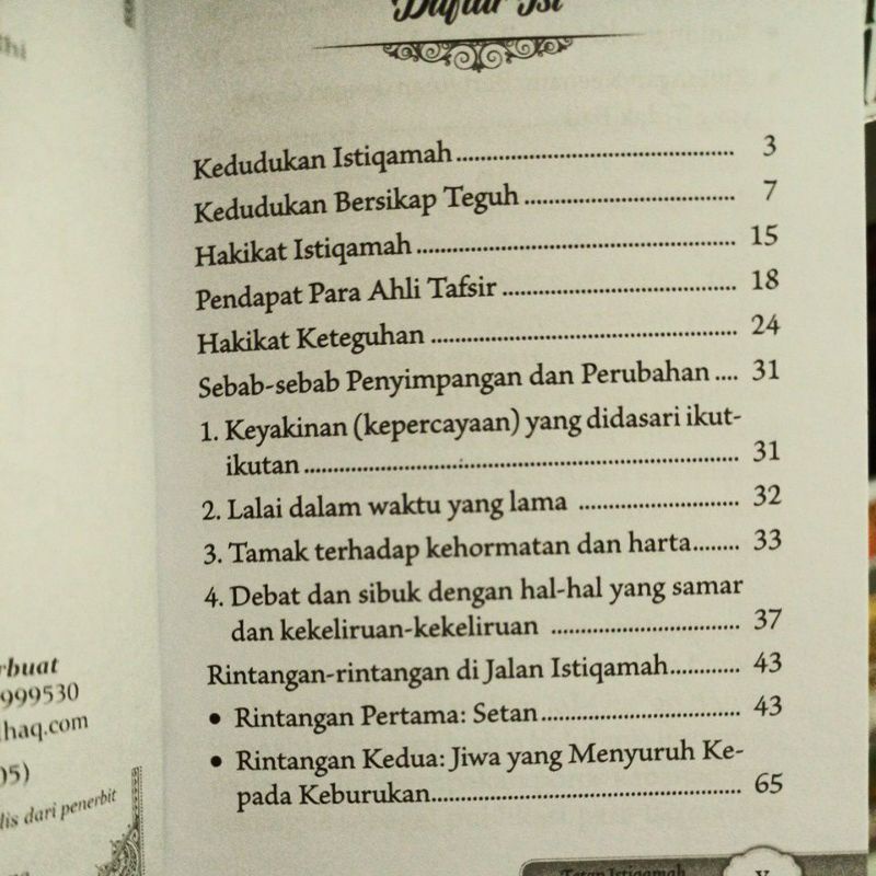 BUKU SAKU | KIAT KIAT UNTUK TETAP ISTIQAMAH | ISTIQOMAH | DARUL HAQ