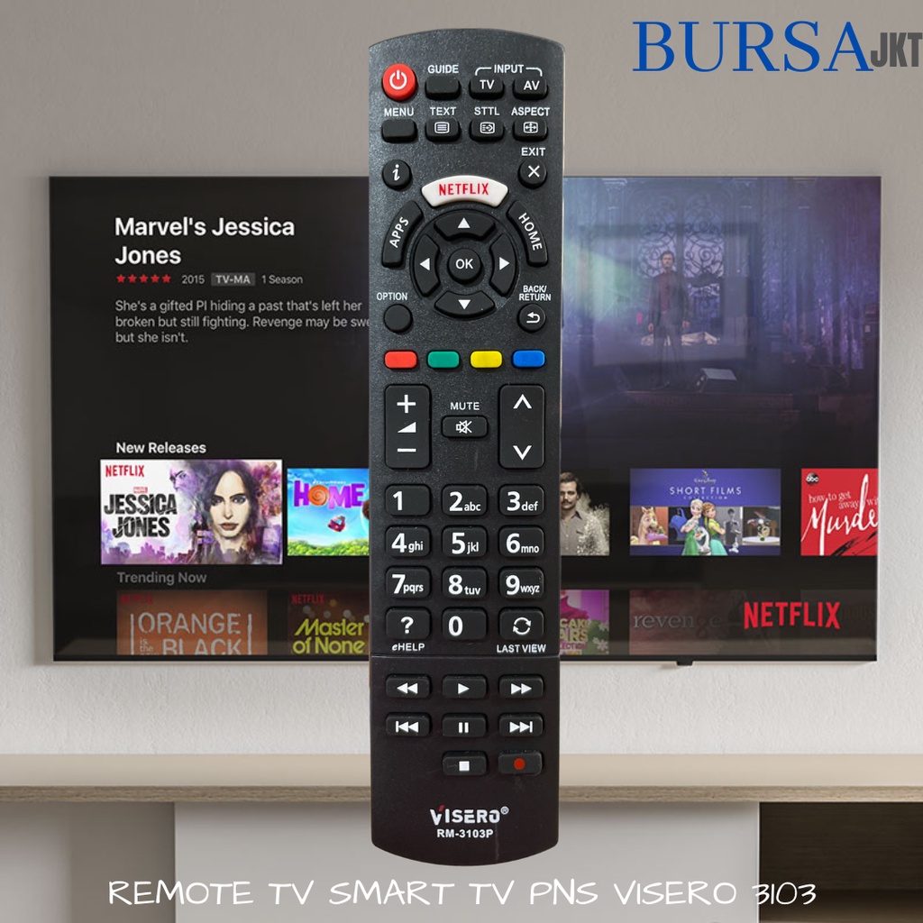 REMOTE PANASONI SMART TV NETFLIX 3103 MULTI VISERO