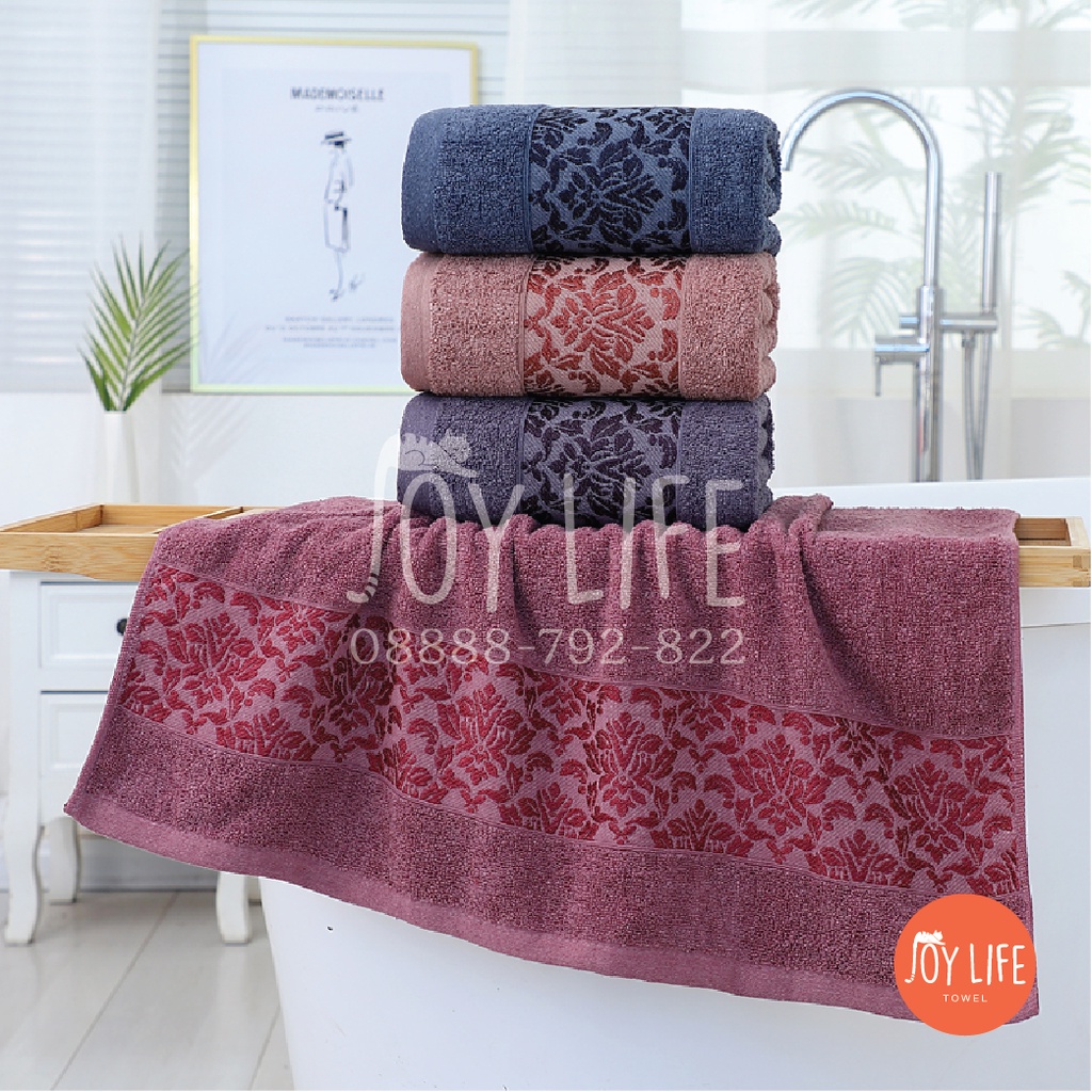 Handuk mandi katun 70cmx140cm / handuk dewasa / motif eboni tebal dan lembut