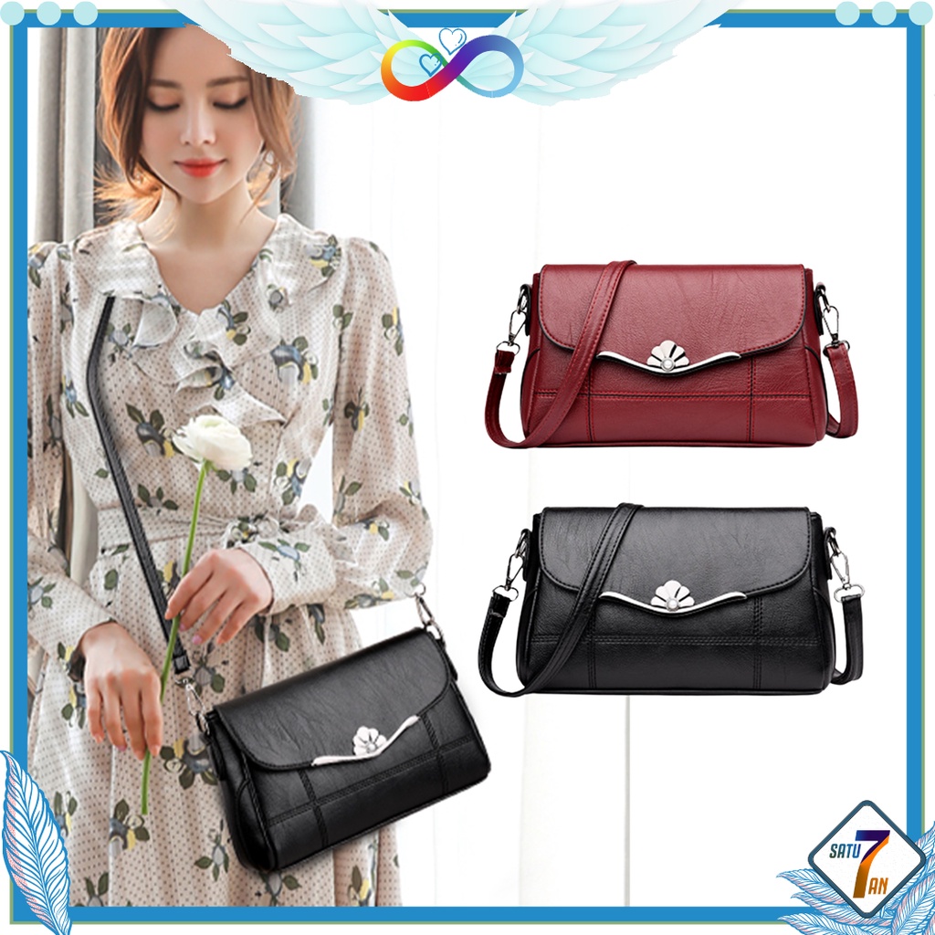 Satu7an T119 TAS SELEMPANG WANITA KULIT WOMEN SLING BAG FASHION STYLE KEKINIAN MURAH IMPORT