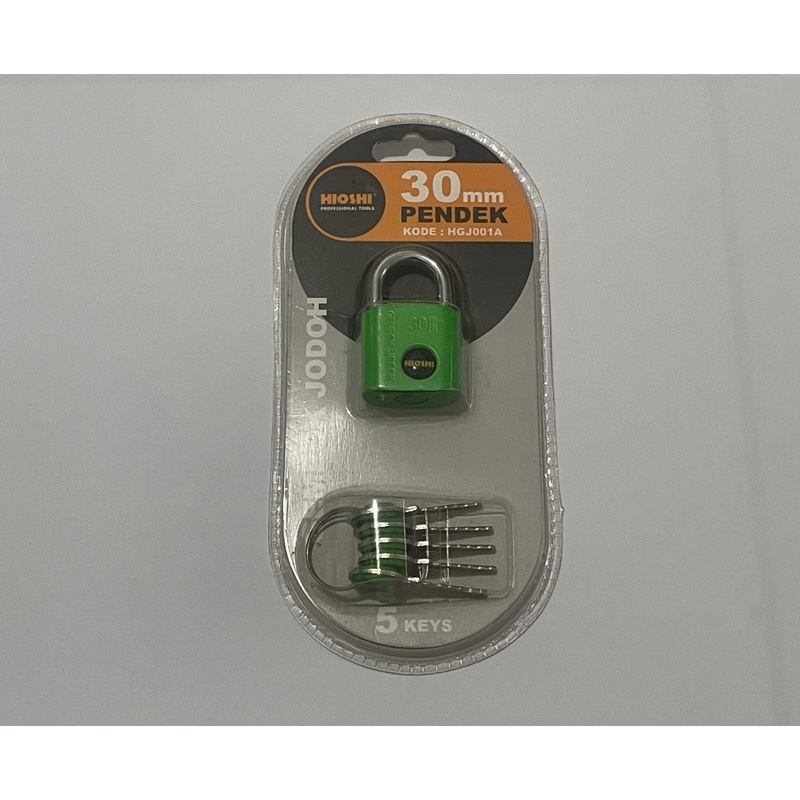 Gembok jodoh leher pendek 30mm Hioshi