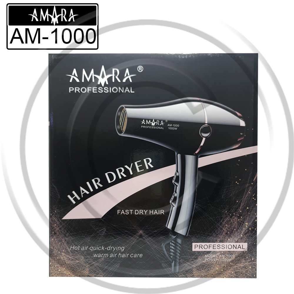 AMARA / HD AM-1000 / Hair dryer Elegance Fast Dry Hair / Pengering Rambut - CO