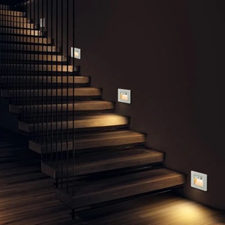 LED Dinding Tersembunyi Tangga Langkah Lampu 86 Tipe Sensor Gerak Sensor Inframerah Lampu Malam untuk Hotel/Tangga/Lorong