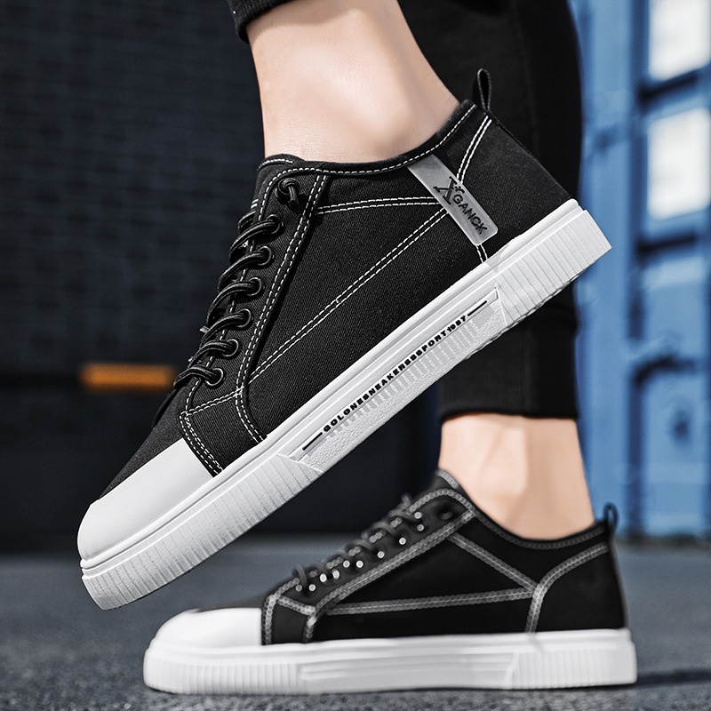 TBIG Sepatu Pria Import XGANK Sepatu Canvas Cowok Simple Kasual Trendy Kekinian