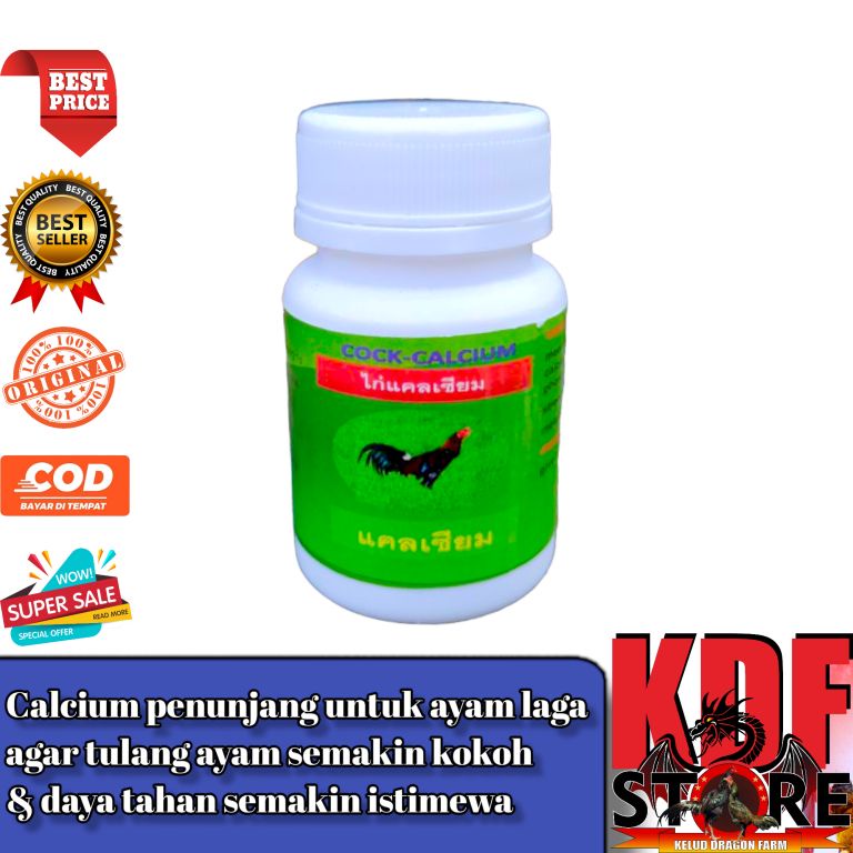 COCK KALSIUM - memperkuat tulang ayam laga - 100 Tablet