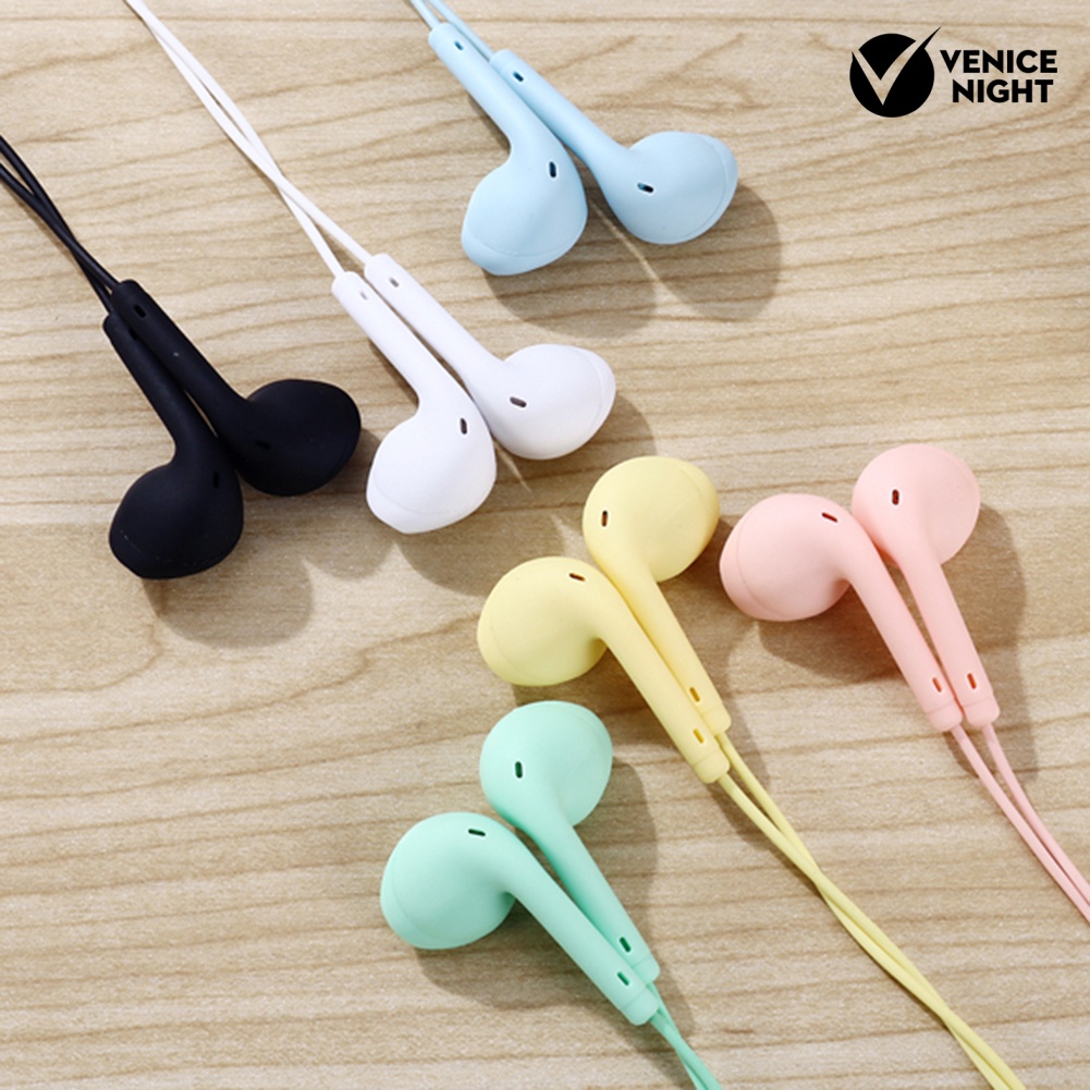 (VNEP) (Berkabel) U88 Headset Earphone Stereo Universal Warna Macaron Dengan Jack 3.5mm Untuk Handphone / PC