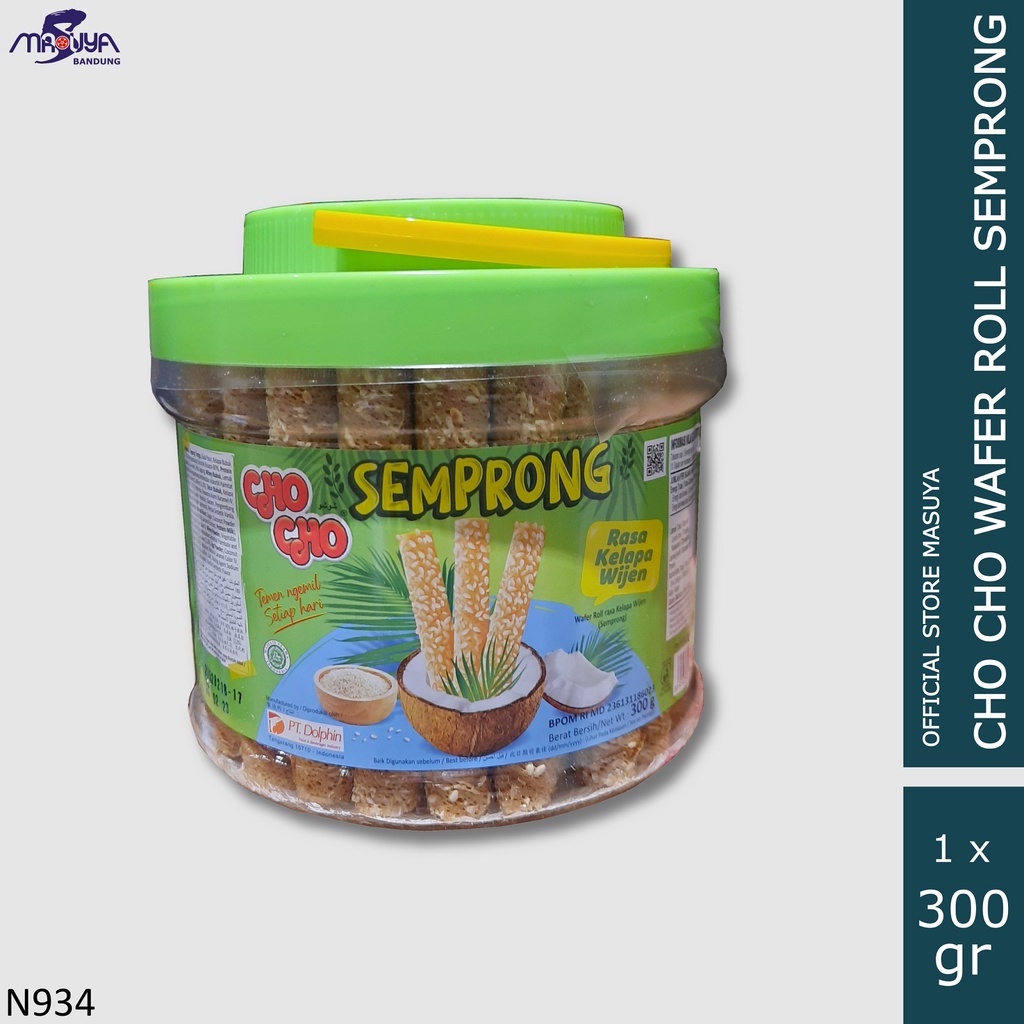 

Cho Cho Wafer Roll Semprong Kelapa Wijen 300 gr