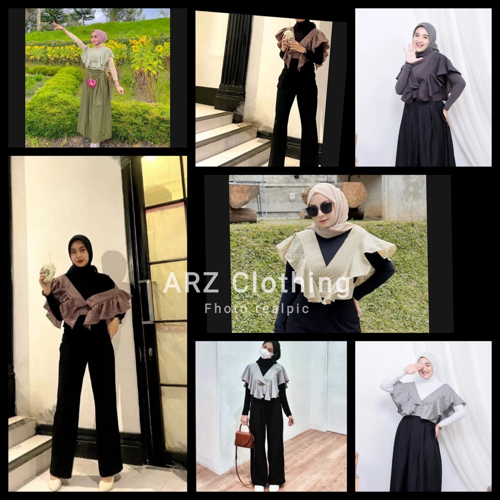 CROP TOP / KIYA / VEST / VIRAL / KOREAN STYLE / REAL PICT / BAJU LUARAN WANITA TERBARU PALING LARIS 