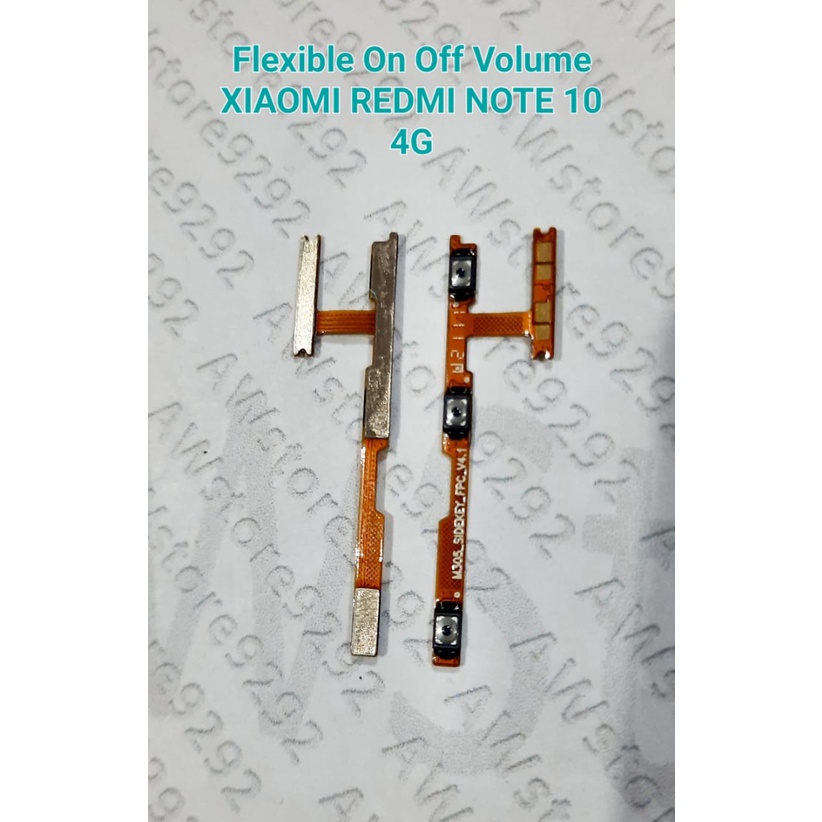 Flex Flexibel Flexible Power On Off Volume XIAOMI REDMI NOTE 10 4G