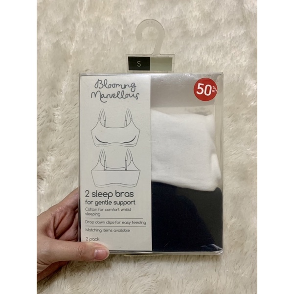 Mothercare White Black Nursing Bra Sale size S